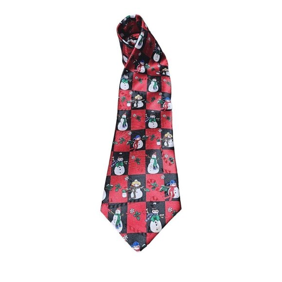 🏆268 Hallmark Special Ties Christmas Snowman Necktie - Picture 1 of 6